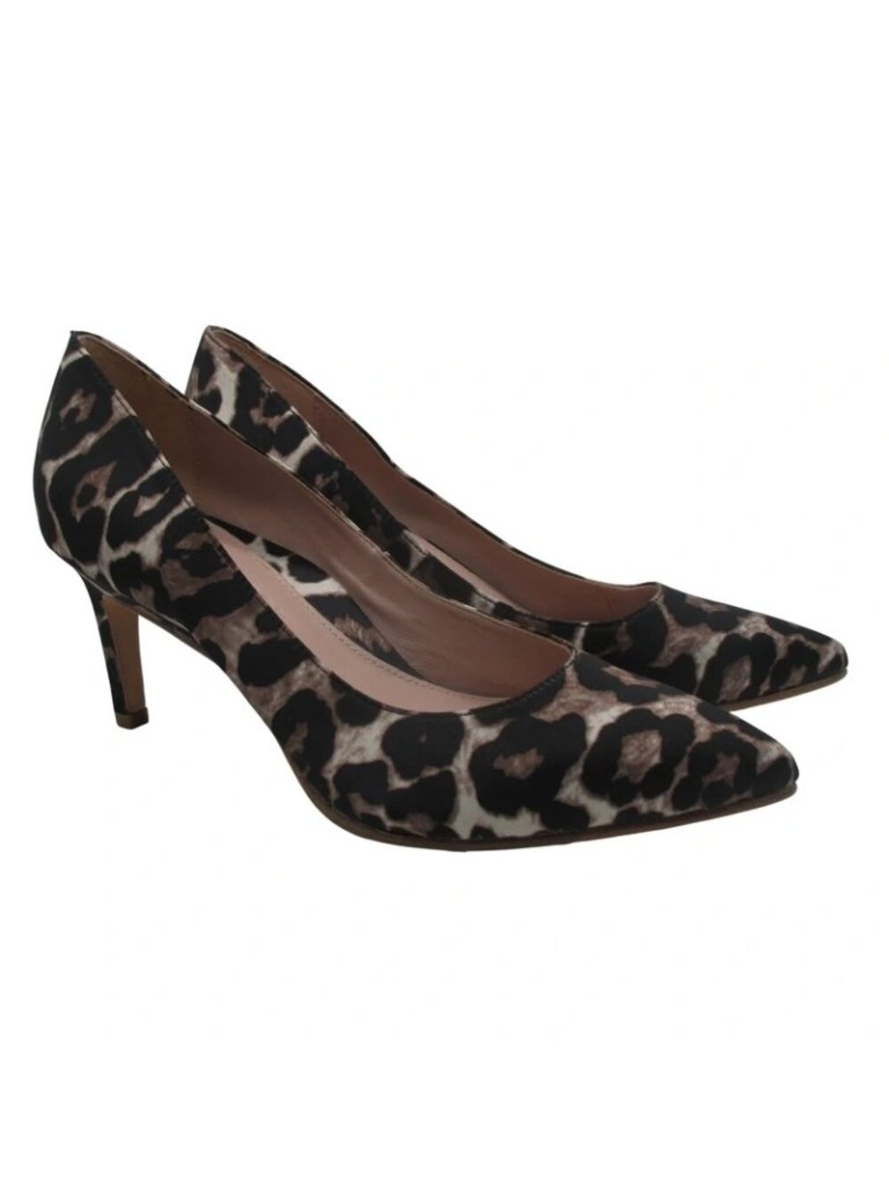 Taryn Rose Collection Stiletto Slip On Women's Leopard Print Pointed Toe 6.5 - Picture 2 of 8